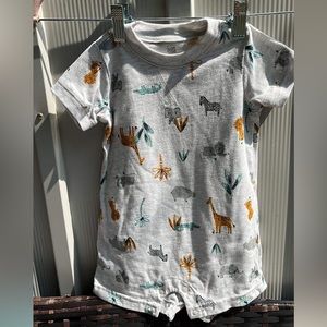 Baby Boys' Safari Romper - Just One You made by carter's Gray Size 18M